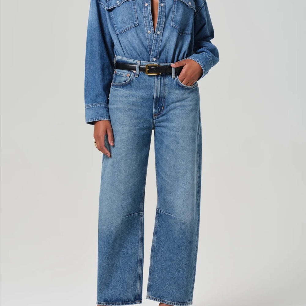 NWT Citizens Of Humanity Light Blue Wide Leg Jeans